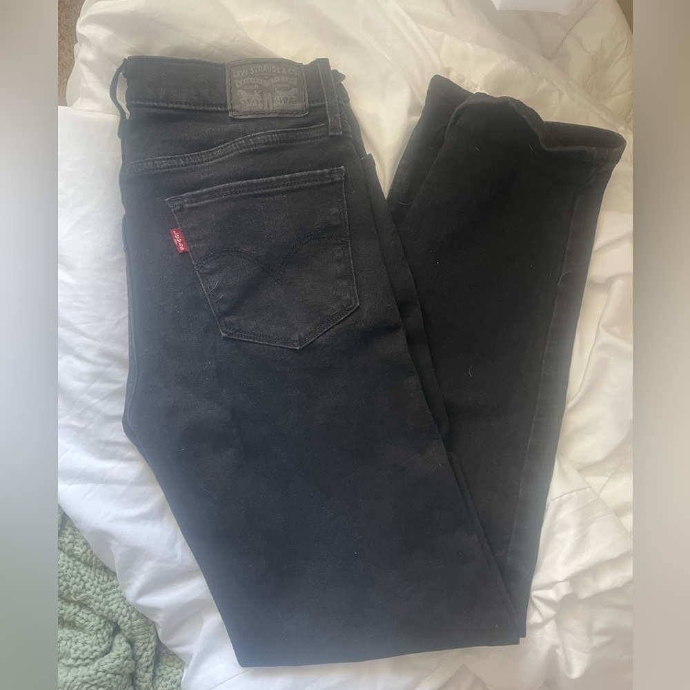 Levi's Black Straight Leg Denim